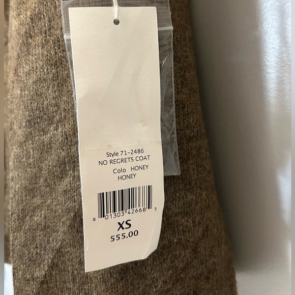 Nanette Lepore Brown Long Sleeve Dress XS NWT Virgin Wool Blend - Picture 5 of 8